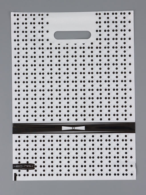 Цена за 25 шт. Пакет "Уайт, полиэтиленовый с вырубной ручкой 30х40 см, 60 мкм