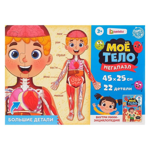 Набор Моё тело: мегапазл с обучающей книгой - Буква-ленд фото 7