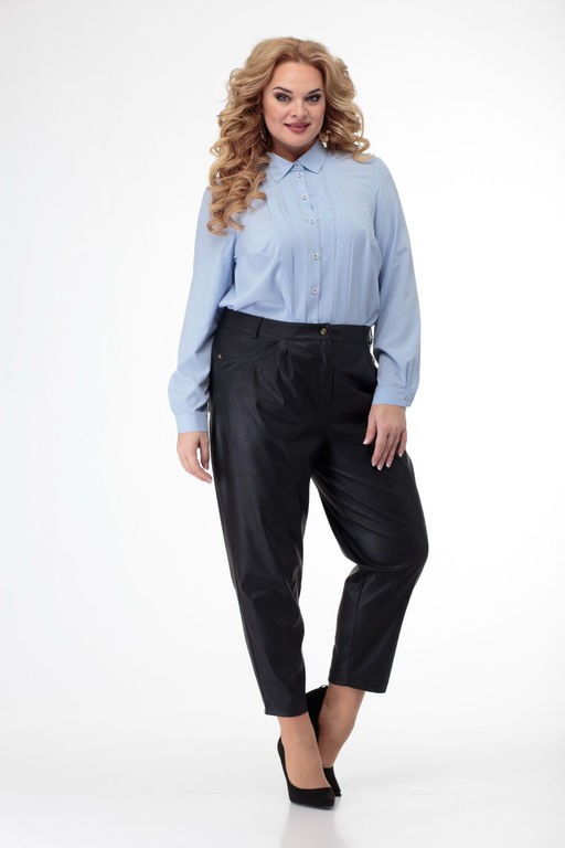 Блуза ANELLI 408 голубые тона фото 4