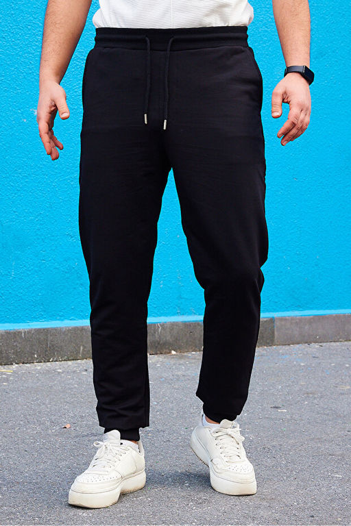 Siyah Basic Regular/Normal Kesim Lastik Pa_a Jogger E_ofman Alt_ TMNSS20EA0053 - Trendyolmilla фото 2