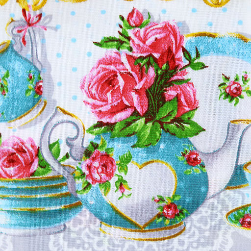 Полотенце кухонное рогожка 48х62см "Французский завтрак", 171г/м2, хлопок 100%, комплект 3шт, "Домашняя мода" (Россия)