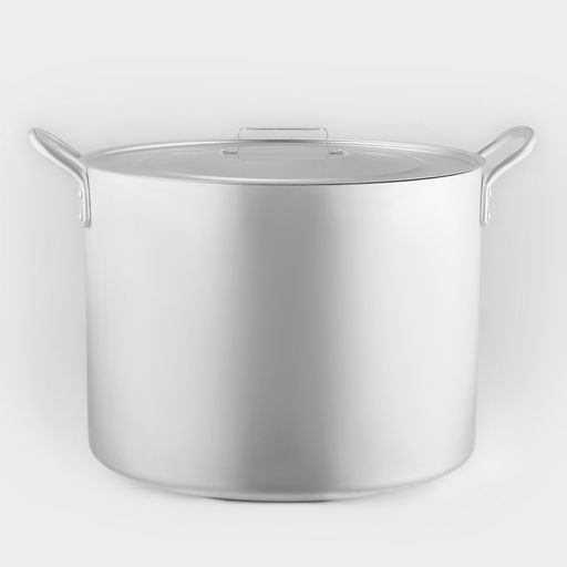 Котел, 50 л, d=44 см, с крышкой, алюминий, серебристая