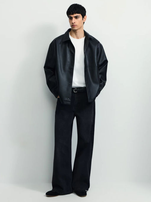 Джинсы wide leg с эффектом стирки / Zarina