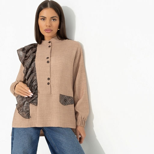 Рубашка дизайнерская Личное достижение (brown) - Charutti фото 2