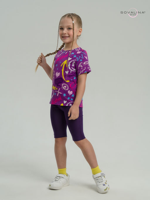 Костюм Актив граффити слива-фиолет