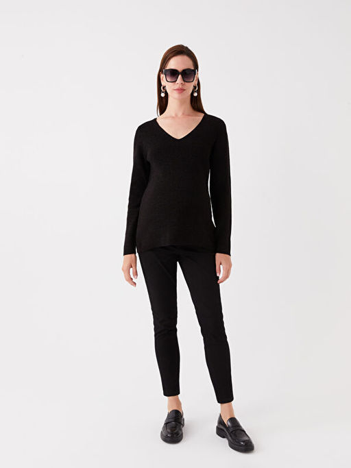 Kar?n Panelli D?z Hamile Pantolon