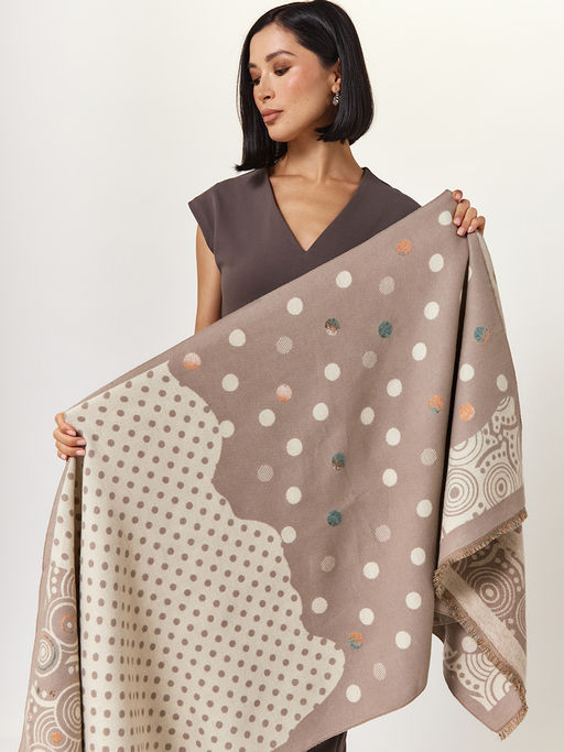 в составе ШЕРСТЬ и КАШЕМИР Большой, мягкий, теплый двусторонний палантин - Tantino фото 14