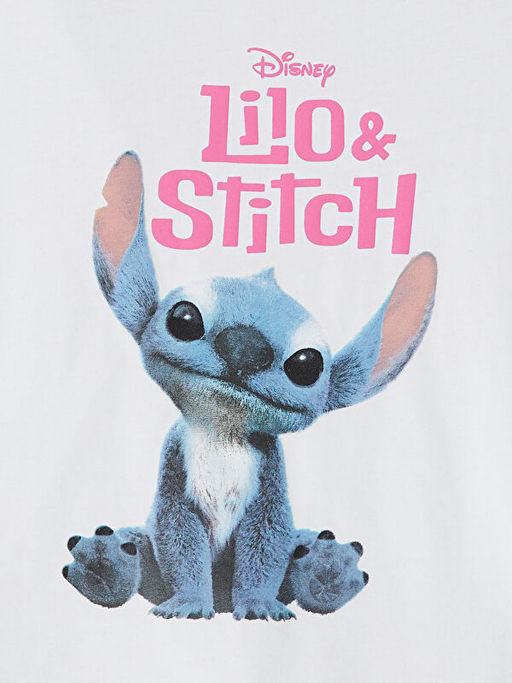 Bisiklet Yaka Stitch Bask?l? K?z ?ocuk Pijama Tak?m?