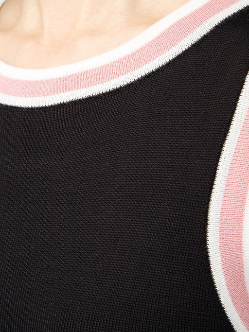 Платье женское ZZ-03005 black/white/pink