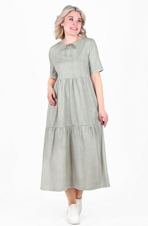 Платье Астра Х-481 (46-56) кулирка - Лотос фото 10