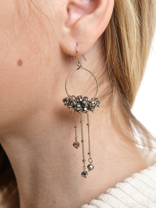 Серьги PR3026 зол-белый - Mini maxi фото 3