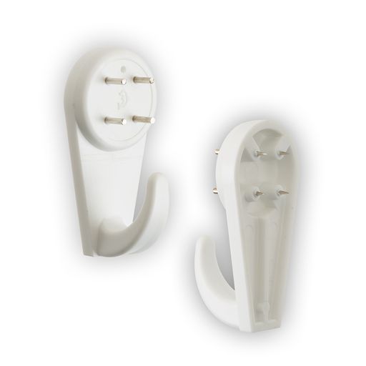 Фурнитура пластик Gamma KRK-12 Крючки настенные 12 х 19 мм 4 шт большие