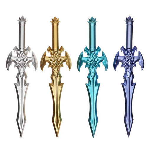 Цена за 12 шт. Ручка - прикол гелевая «Меч», МИКС