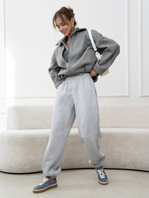 Брюки жен.арт.1226/7-3,серый меланж - Binita фото 4