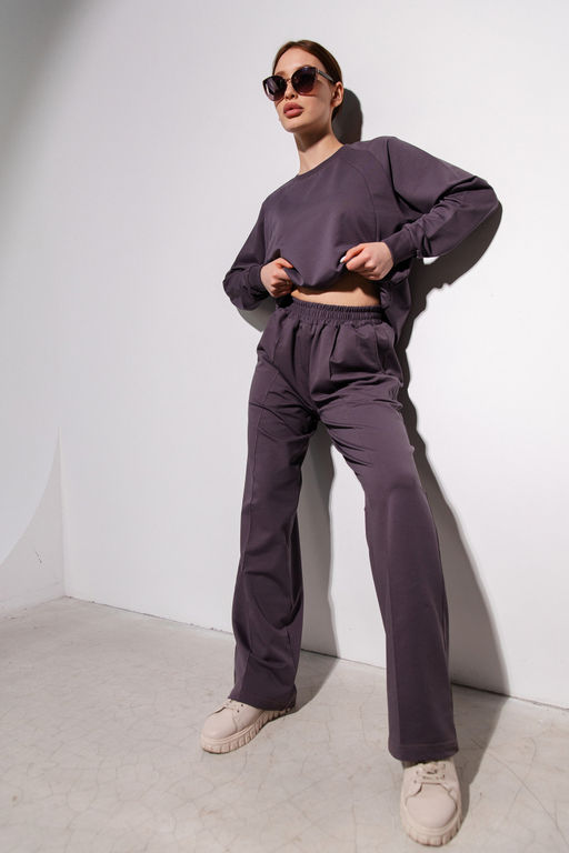 Комплект(костюм) с брюками палаццо Футер 2-х нитка - Relay фото 104