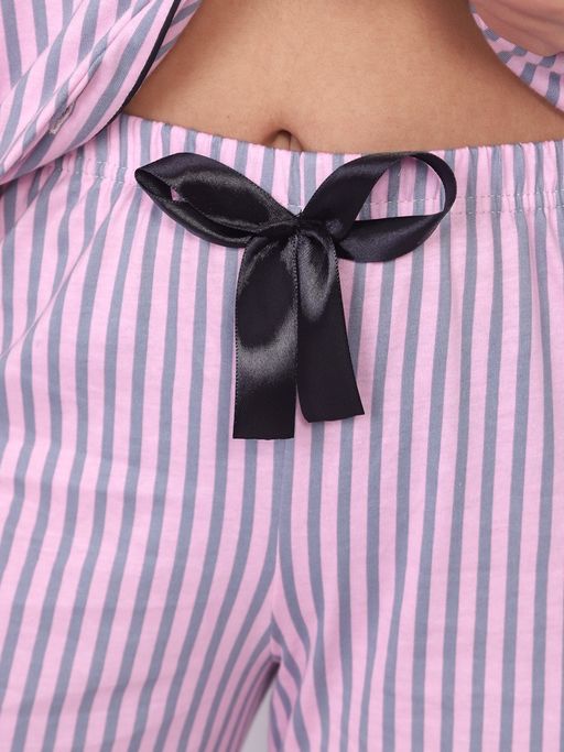 ПЖК-667 ПИЖАМНЫЙ КОСТЮМ (Розовая полоса) - А-дина фото 5