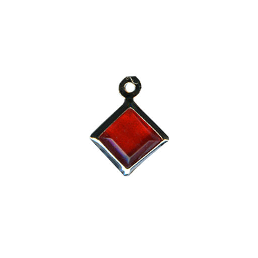 Страз в оправе Gamma MS-06 6 х 6 мм акрил 50 шт в пакете с еврослотом СК/Распродажа №01 красный