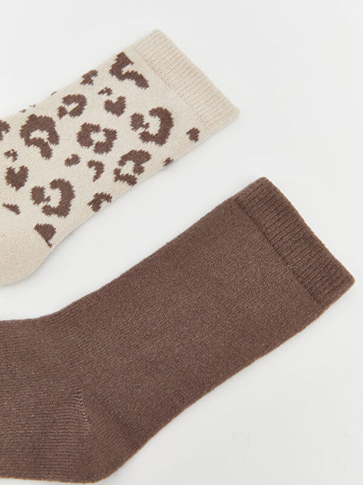 Desenli Kad?n Soket ?orap 2li