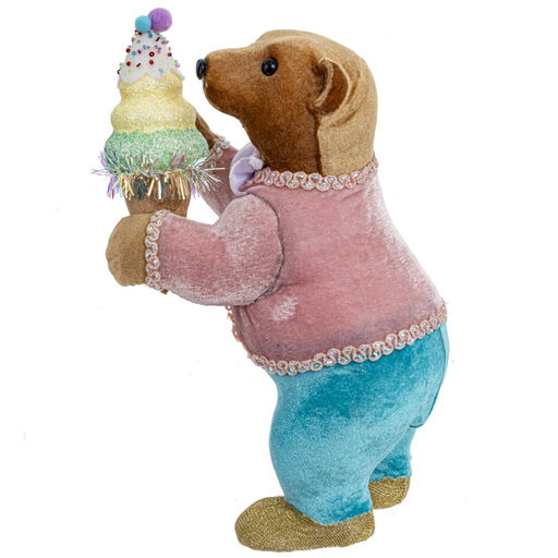 Украшение новогоднее "Медвежонок", L12 W17 H30 см, 2в.