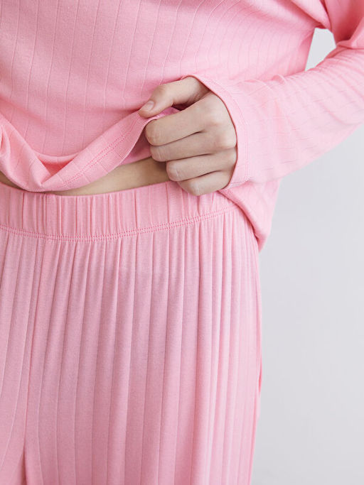 Bisiklet Yaka Kad?n Pijama Tak?m?