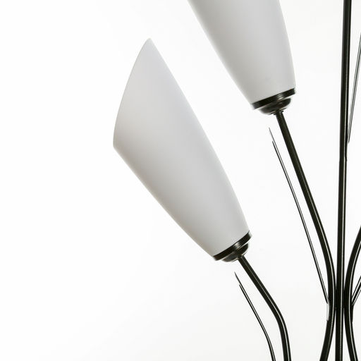 Торшер напольный BayerLux «Букет», 5×15 Вт, E27, черный, 55×28×165 см