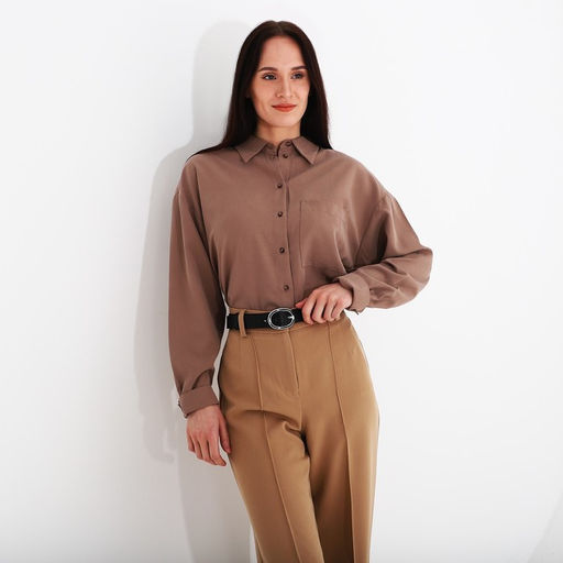 Ремень женский, ширина 3 см, винт, пряжка металл, цвет чёрный - Simaland фото 3