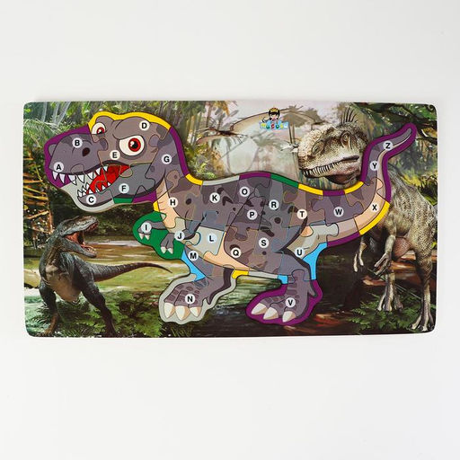 Деревянный пазл по номерам Динозавры МИКС - Лесная мастерская фото 4