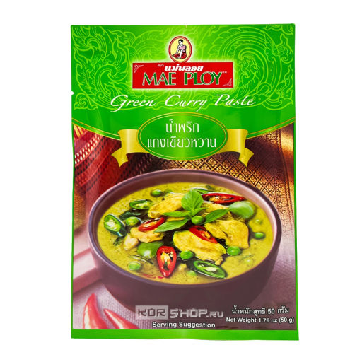 Зеленая паста карри Mae Ploy, Таиланд, 50 г
