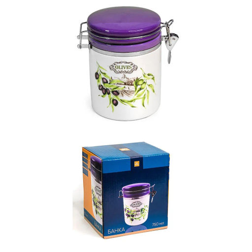 Банка ОЛИВКИ 750 мл с клипсой арт.MFK21030 /МФК/  фото 2