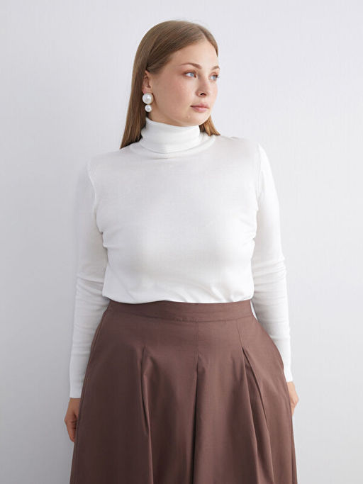 Bal?k?? Yaka Kad?n Triko Kazak