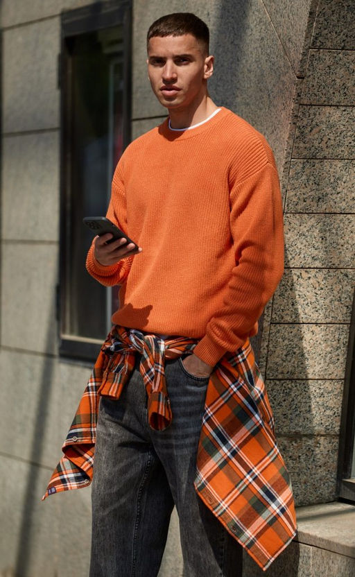 Джемпер P321-15612 orange - Primm фото 9