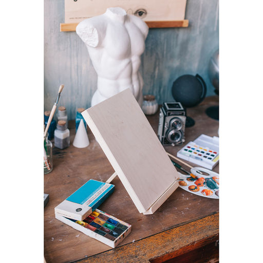 Мольберт настольный демонстрационный «Тренога», 200×150×160 мм (профиль 20×20 мм), неокрашенное дерево, Calligrata