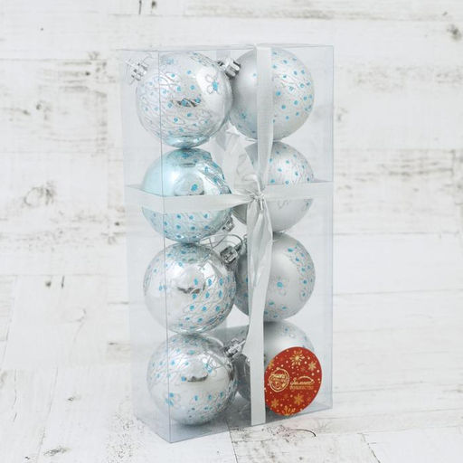 Ёлочные игрушки Мальта, шары новогодние, набор 8 шт., d=6 см - Зимнее волшебство фото 2