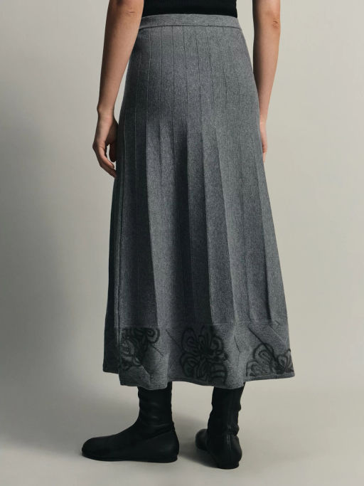 Вязаная юбка А-силуэта / Zarina  фото 6