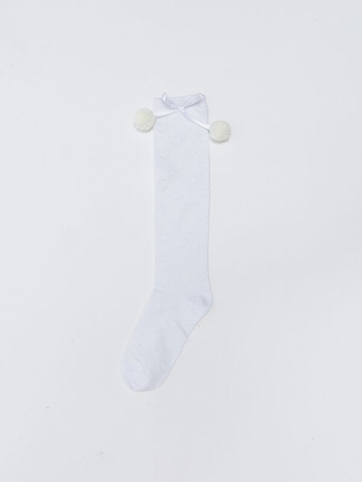 Kendinden Desenli K?z ?ocuk Diz Alt? ?orap - Waikiki фото 2