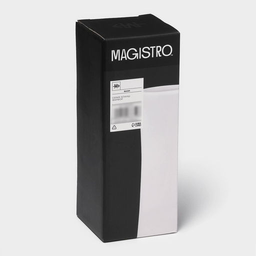Ваза для цветов Magistro «Бланш», 7.7×18.5 см, фарфор, белая
