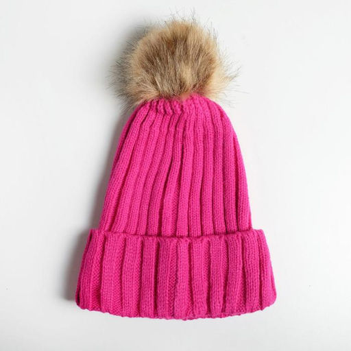 Женская шапка с помпоном Keep calm and hug panda - Beauty fox фото 3