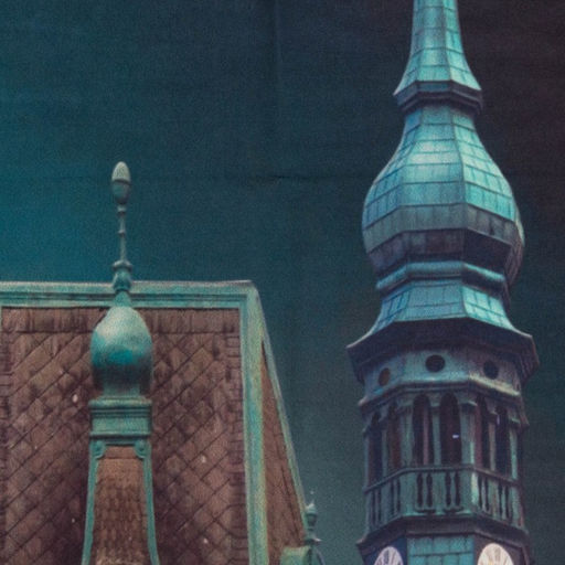 Шторы портьерные «Разноцветные домики», 147×267+-3 см, 2 шт., габардин