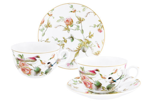 Чайн. пара 4 пр. 250 мл 12,5*9*6,5 см Певчие птички, фарфор - Elan gallery фото 10