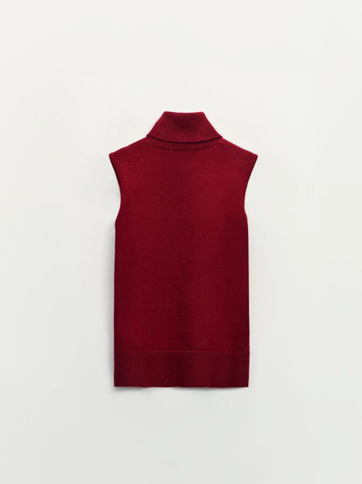 Топ без рукавов с воротником стойкой / Zarina  фото 8