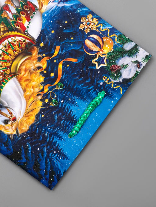 Цена за 2 шт. Пакет подарочный новогодний ламинированный, Новогодний конь , 18?10?22.3 см - Simaland фото 3