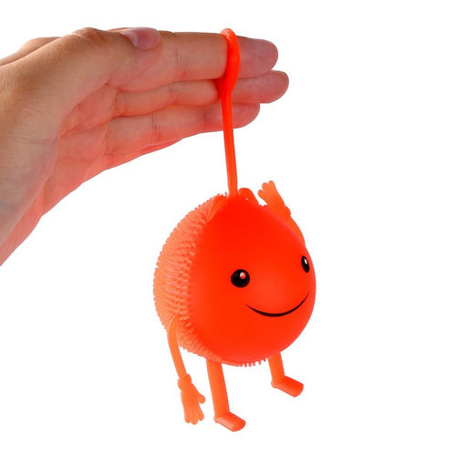 Цена за 19 шт. Ёжка «Улыбастик» световой, цвета МИКС