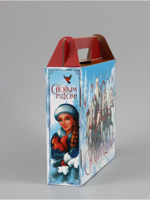 Коробка подарочная, самосборная «Сказочная тройка», 33.7×25.7×7.9 см