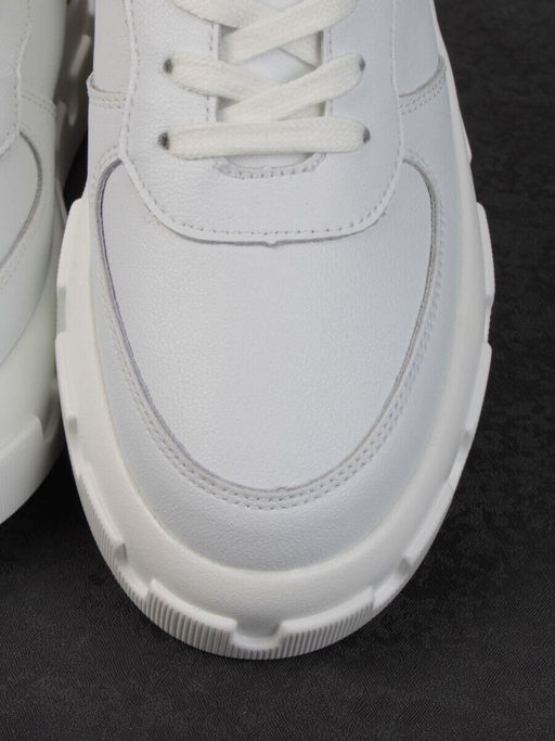 05-PDXL102-1 WHITE Кроссовки женские (натуральная кожа)