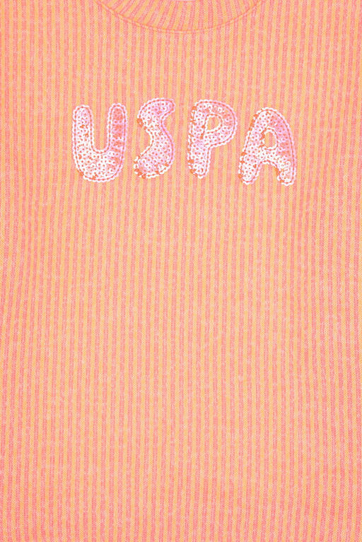K_z _ocuk Neon Pembe Bisiklet Yaka Sweatshirt - U.s. polo assn фото 3