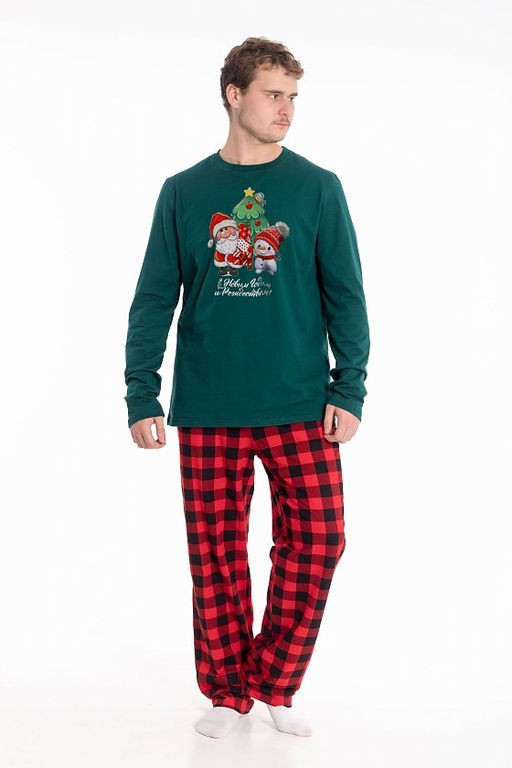 Брюки М125122кч красный/черный