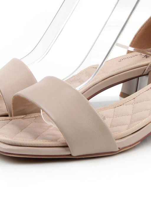 08-BE47F-66E BEIGE Босоножки женские (натуральная кожа)