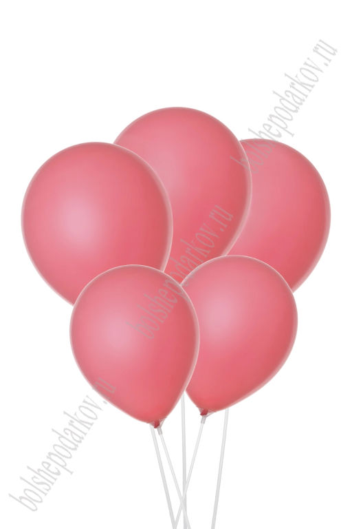 Шарики воздушные 12 дюймов (12 шт) SF-7835, светло-красный