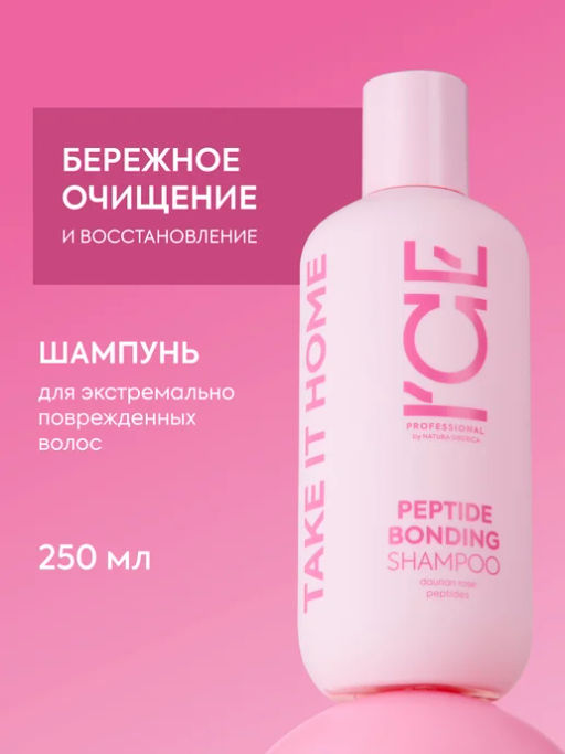 "NS" ICE Professional/ Home/ Peptide bonding/ Шампунь д/экстремально поврежд.волос 250мл