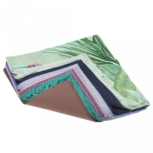 Салфетка техническая "Лоскут ткани ассорти", 30х30(+-2)см, поплин 115г/м2 (хлопок 100%), 100 штук, "Домашняя мода" (Россия)